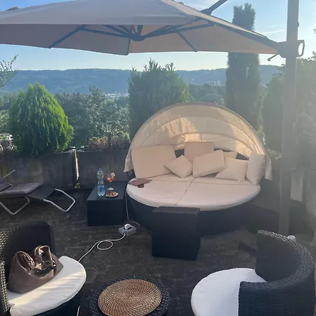 Charmante Maisonnette Avec Grande Terrasse Vue Sur La Limmat Apartament